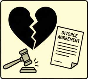 Estate law for divorces
